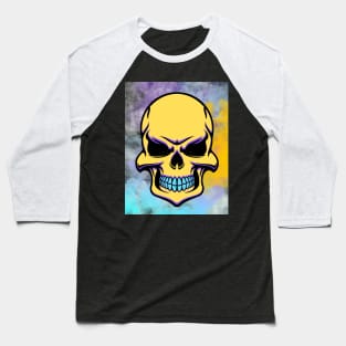 Cool Smiling Skull Baseball T-Shirt